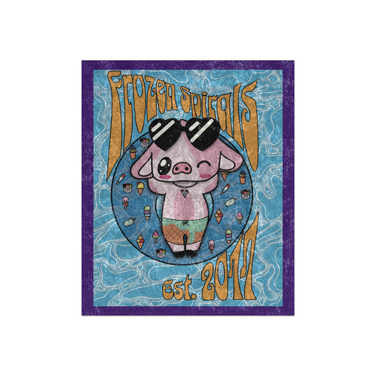 Plush Fun Moorice Crushed Velvet Throw, Perfect for Kids Rooms, Unique Home Decor