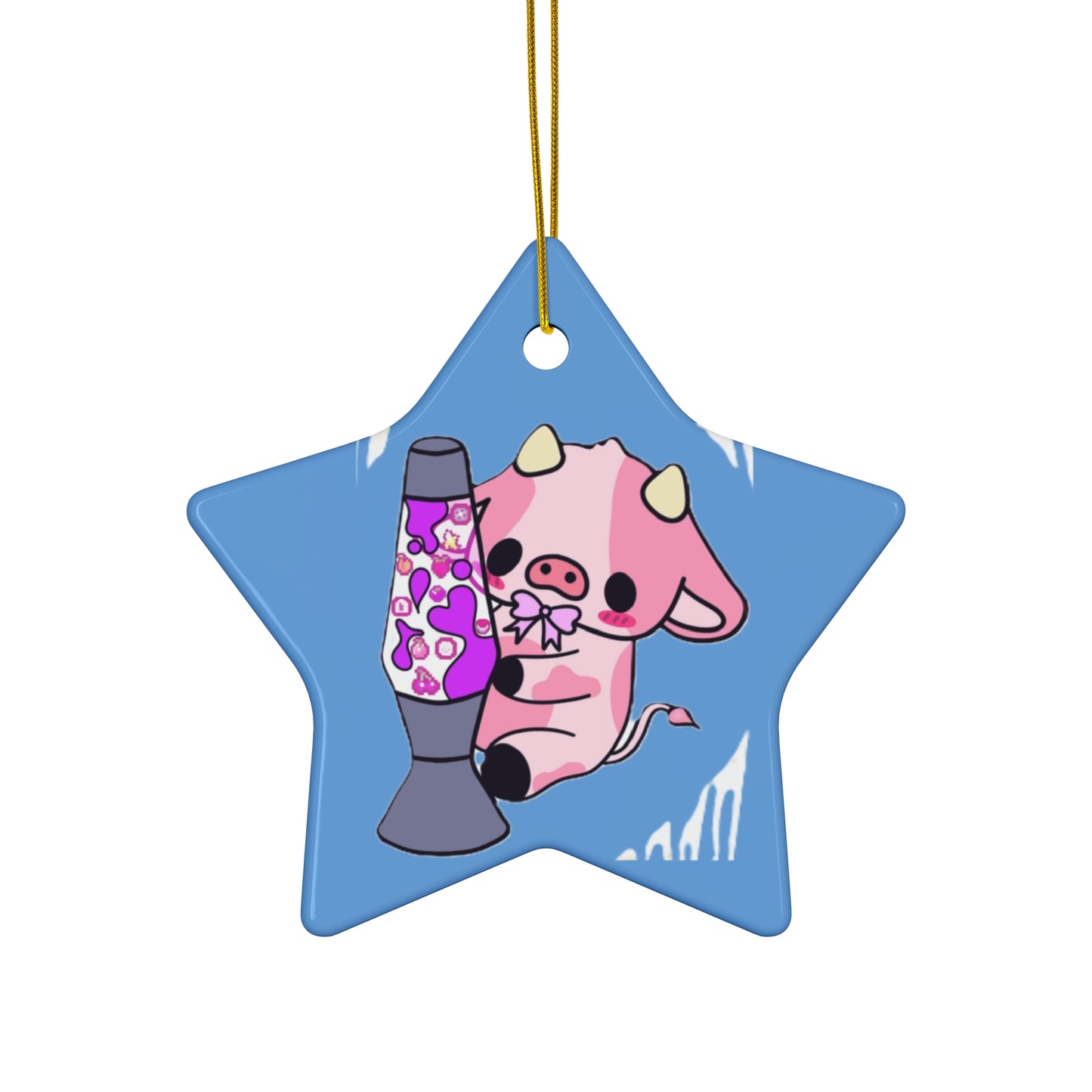 Cute Moorice Ceramic Ornaments - Star, Snowflake and Circle Designs