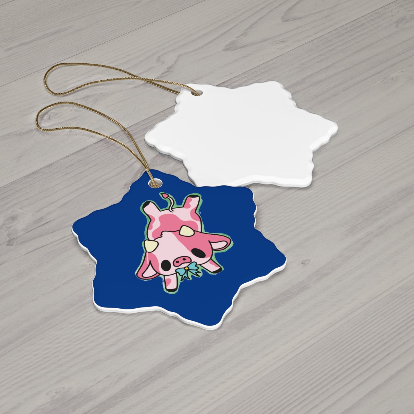 Cute Moorice Ceramic Ornaments - Star, Snowflake and Circle Designs