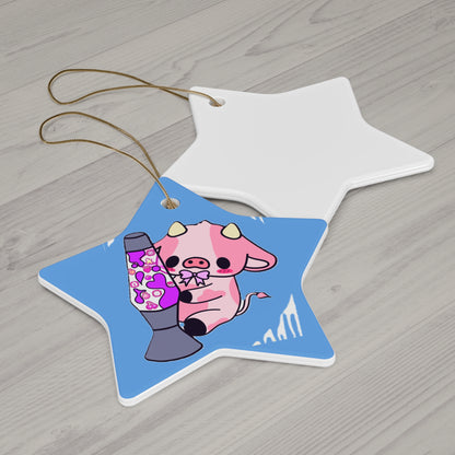 Cute Moorice Ceramic Ornaments - Star, Snowflake and Circle Designs